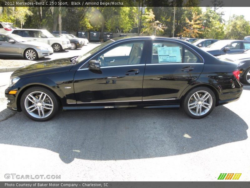 Black / Almond Beige/Mocha 2012 Mercedes-Benz C 250 Sport
