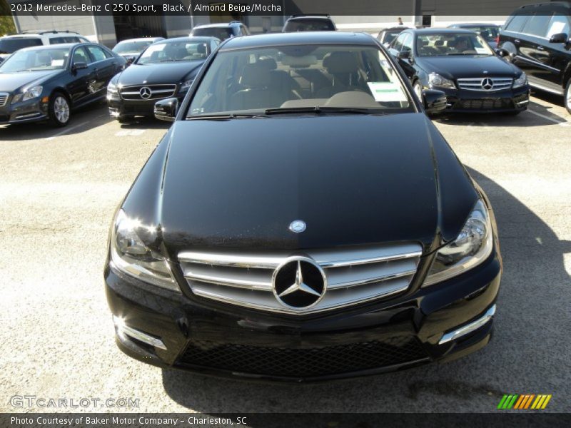 Black / Almond Beige/Mocha 2012 Mercedes-Benz C 250 Sport