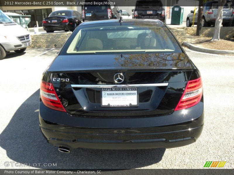 Black / Almond Beige/Mocha 2012 Mercedes-Benz C 250 Sport