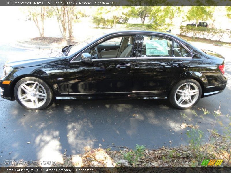 Black / Almond Beige/Mocha 2012 Mercedes-Benz C 250 Sport