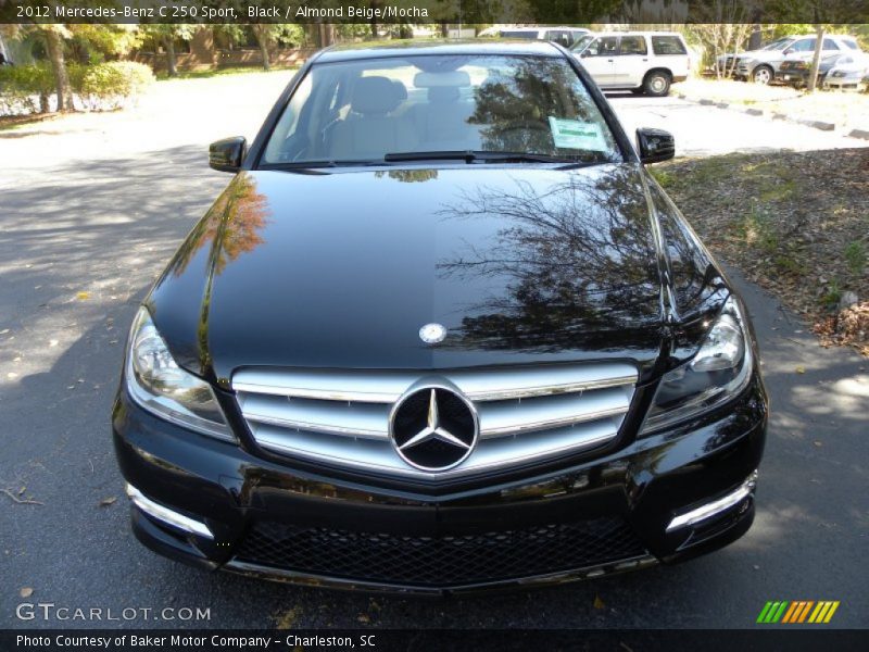 Black / Almond Beige/Mocha 2012 Mercedes-Benz C 250 Sport