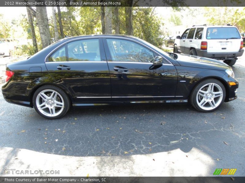 Black / Almond Beige/Mocha 2012 Mercedes-Benz C 250 Sport