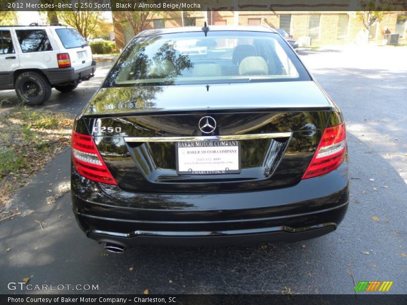 Black / Almond Beige/Mocha 2012 Mercedes-Benz C 250 Sport