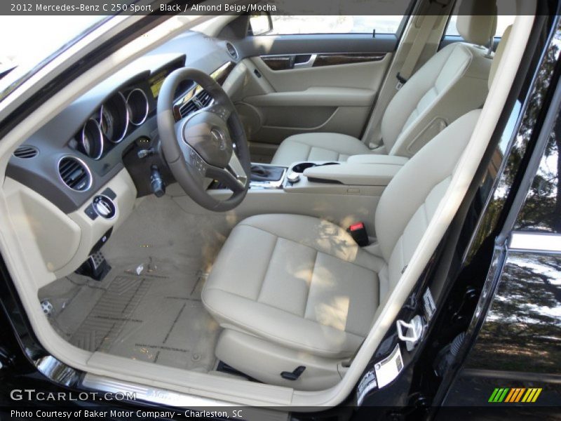 Black / Almond Beige/Mocha 2012 Mercedes-Benz C 250 Sport