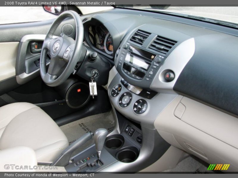 Savannah Metallic / Taupe 2008 Toyota RAV4 Limited V6 4WD