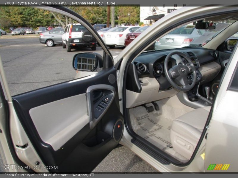 Savannah Metallic / Taupe 2008 Toyota RAV4 Limited V6 4WD