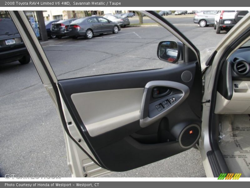 Savannah Metallic / Taupe 2008 Toyota RAV4 Limited V6 4WD