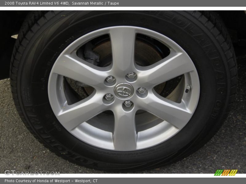 Savannah Metallic / Taupe 2008 Toyota RAV4 Limited V6 4WD