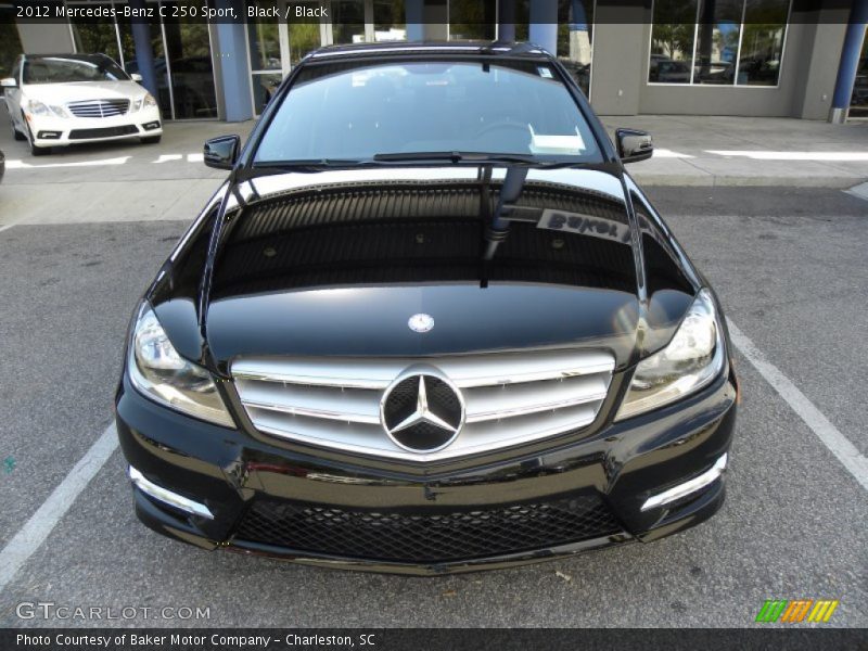 Black / Black 2012 Mercedes-Benz C 250 Sport