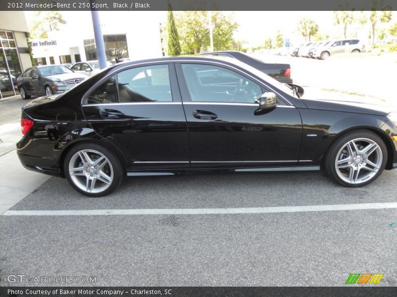 Black / Black 2012 Mercedes-Benz C 250 Sport