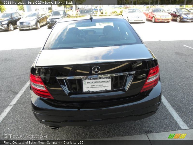 Black / Black 2012 Mercedes-Benz C 250 Sport