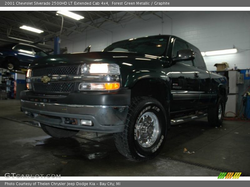 Forest Green Metallic / Graphite 2001 Chevrolet Silverado 2500HD LT Extended Cab 4x4