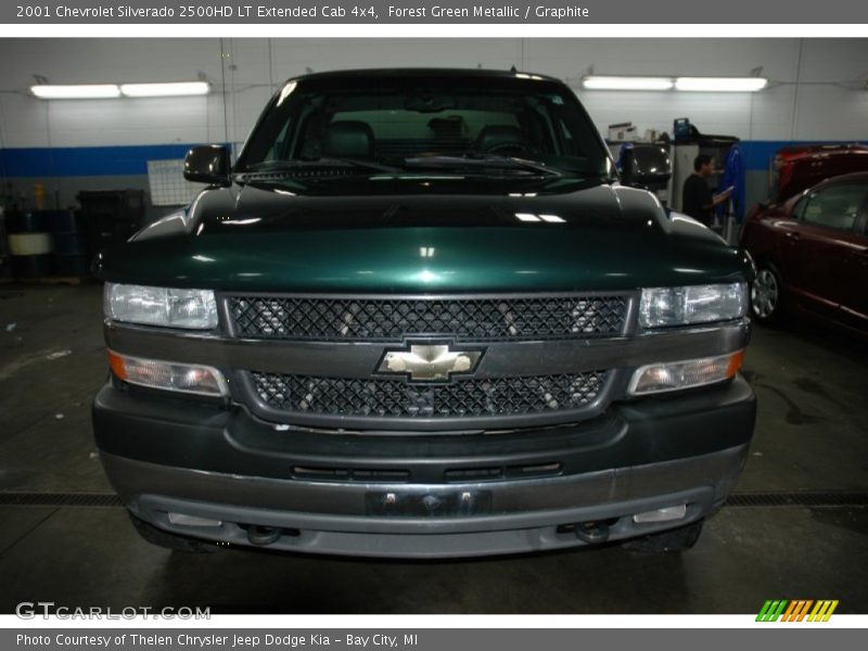Forest Green Metallic / Graphite 2001 Chevrolet Silverado 2500HD LT Extended Cab 4x4