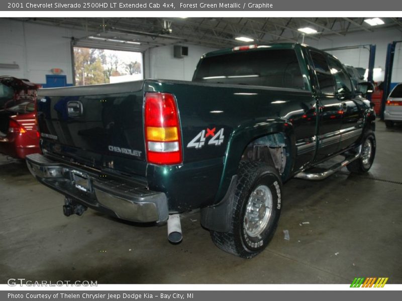 Forest Green Metallic / Graphite 2001 Chevrolet Silverado 2500HD LT Extended Cab 4x4
