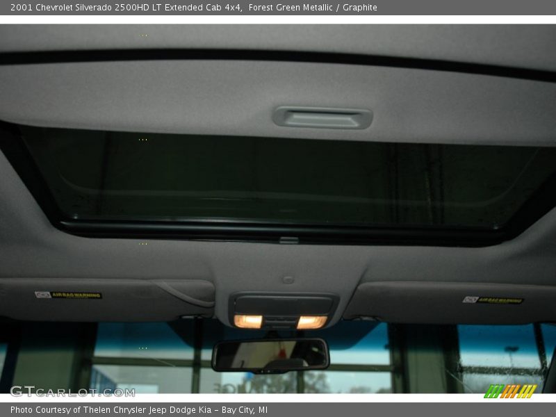 Forest Green Metallic / Graphite 2001 Chevrolet Silverado 2500HD LT Extended Cab 4x4