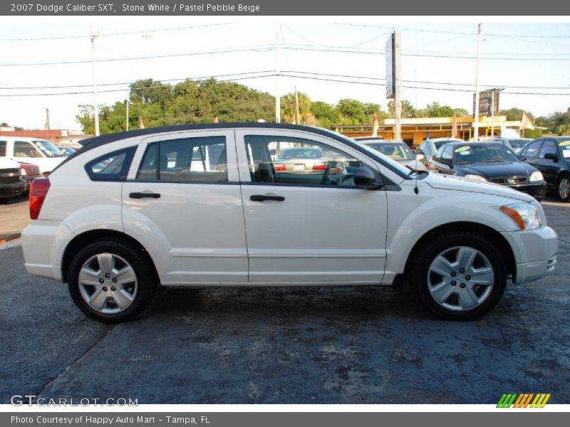 Stone White / Pastel Pebble Beige 2007 Dodge Caliber SXT