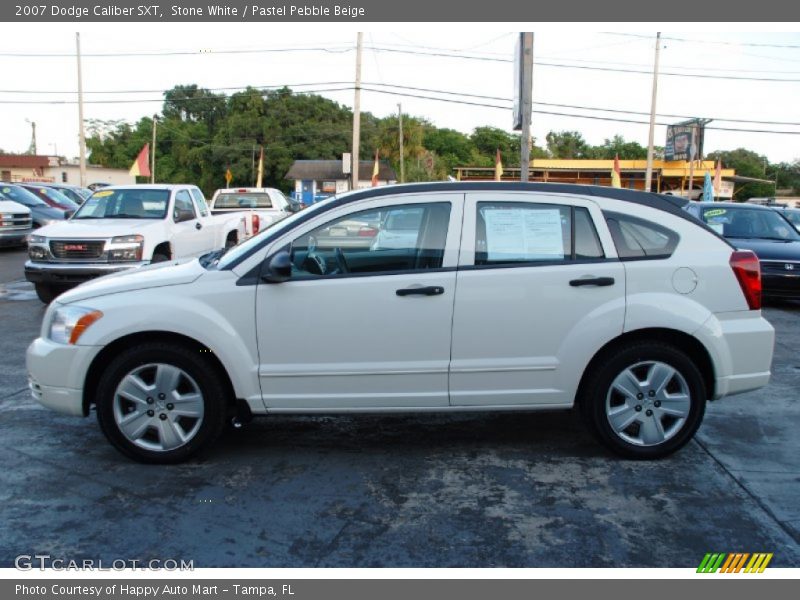 Stone White / Pastel Pebble Beige 2007 Dodge Caliber SXT
