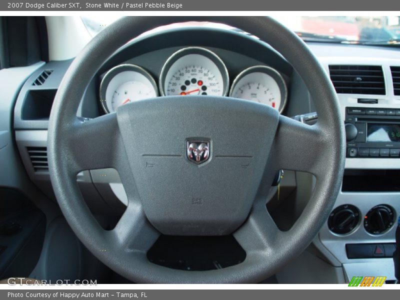 Stone White / Pastel Pebble Beige 2007 Dodge Caliber SXT