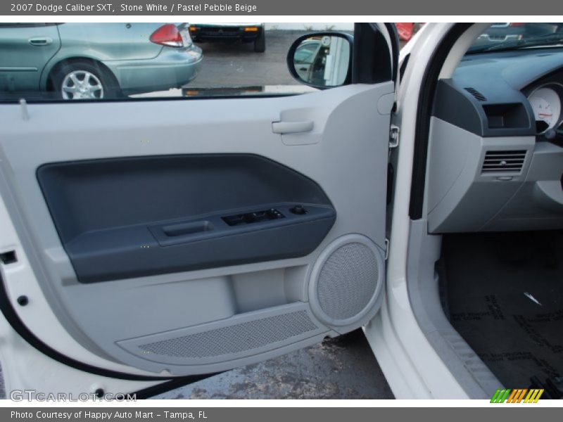 Stone White / Pastel Pebble Beige 2007 Dodge Caliber SXT