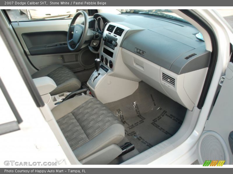 Stone White / Pastel Pebble Beige 2007 Dodge Caliber SXT