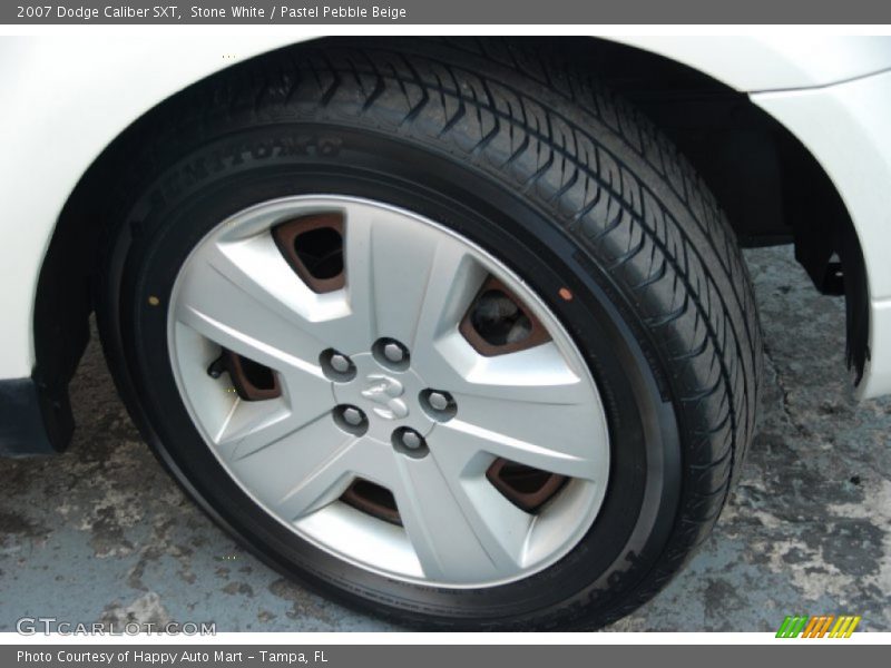 Stone White / Pastel Pebble Beige 2007 Dodge Caliber SXT