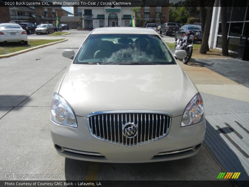 White Diamond Tri-Coat / Cocoa/Cashmere 2010 Buick Lucerne CXL