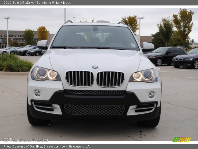 Alpine White / Black 2010 BMW X5 xDrive48i