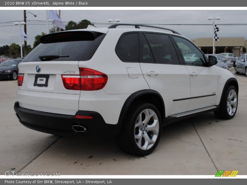 Alpine White / Black 2010 BMW X5 xDrive48i