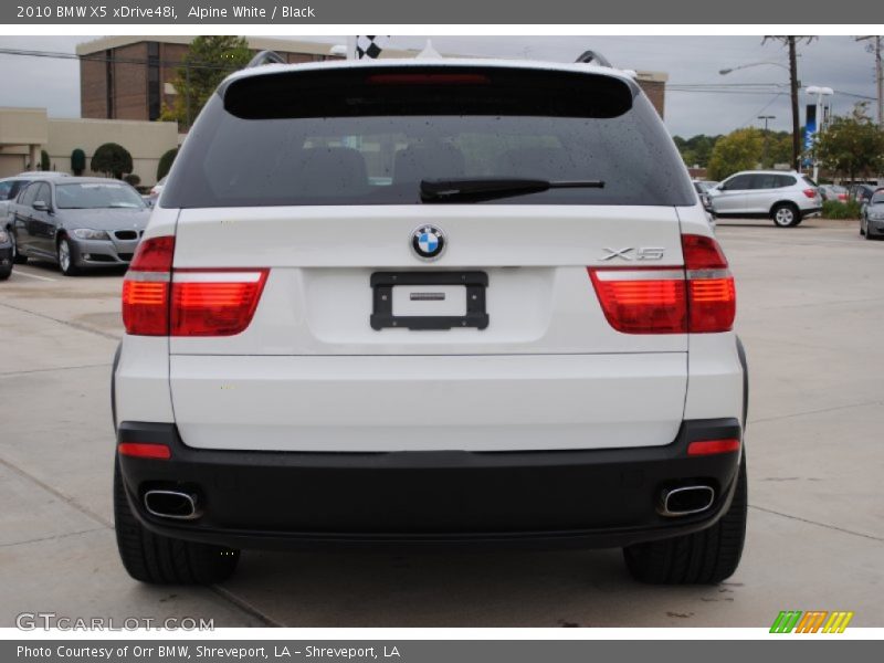 Alpine White / Black 2010 BMW X5 xDrive48i