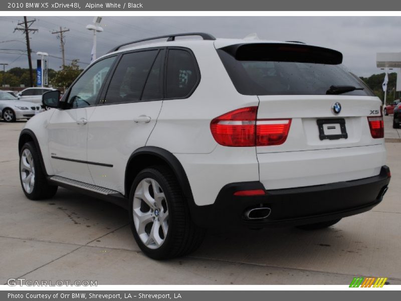 Alpine White / Black 2010 BMW X5 xDrive48i