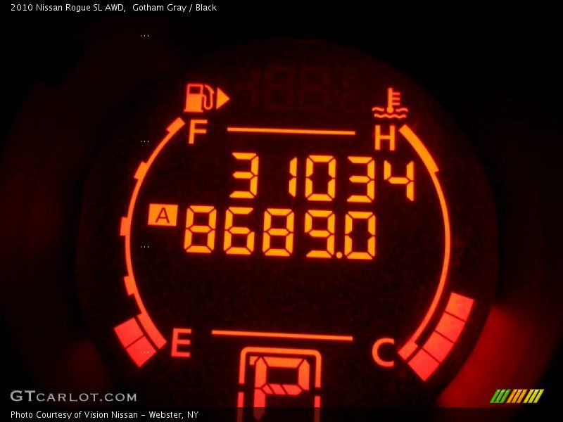 Gotham Gray / Black 2010 Nissan Rogue SL AWD