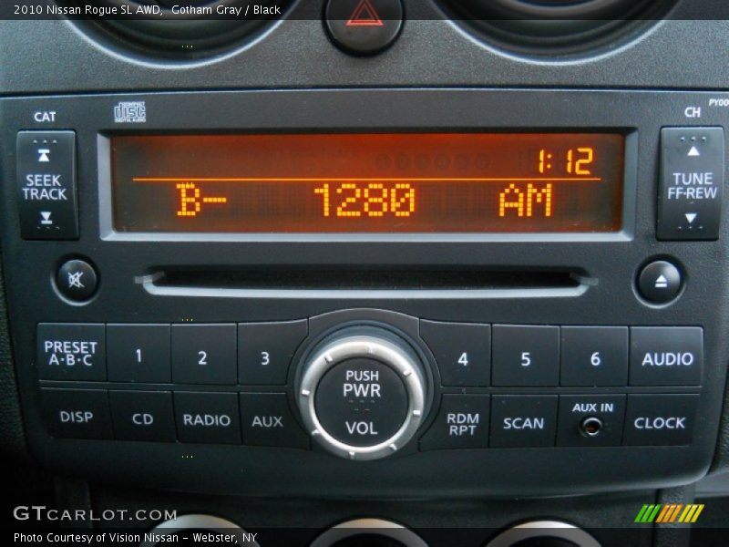Gotham Gray / Black 2010 Nissan Rogue SL AWD