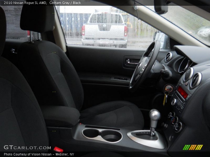 Gotham Gray / Black 2010 Nissan Rogue SL AWD