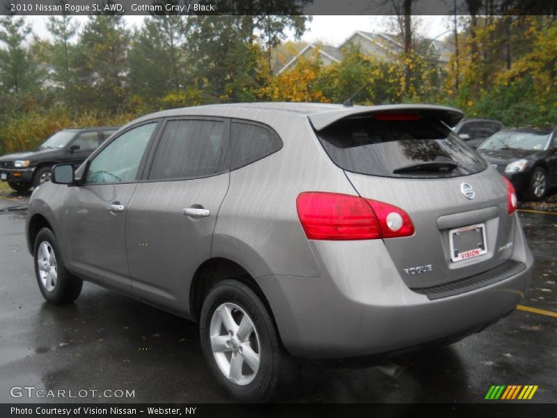 Gotham Gray / Black 2010 Nissan Rogue SL AWD