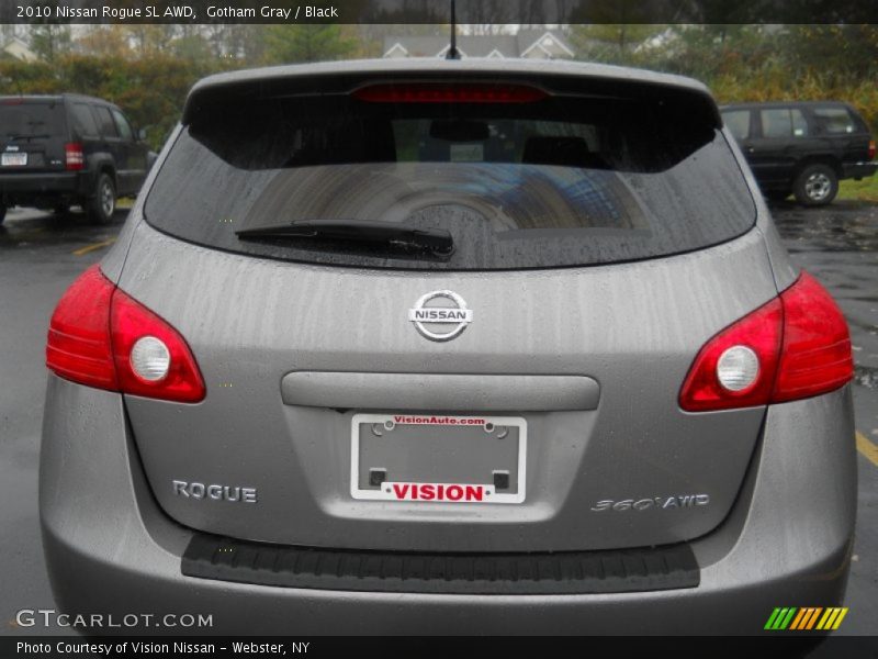 Gotham Gray / Black 2010 Nissan Rogue SL AWD