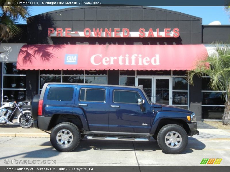 Midnight Blue Metallic / Ebony Black 2007 Hummer H3 X