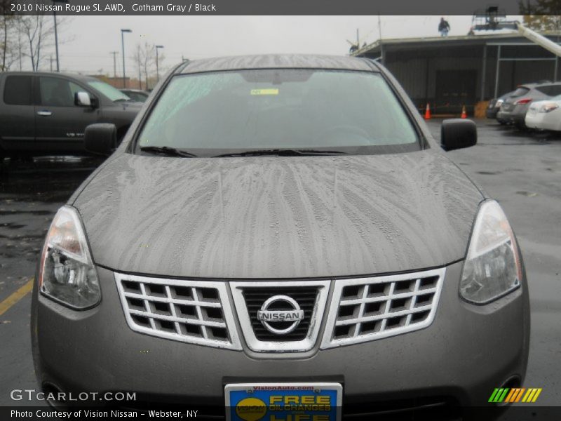 Gotham Gray / Black 2010 Nissan Rogue SL AWD