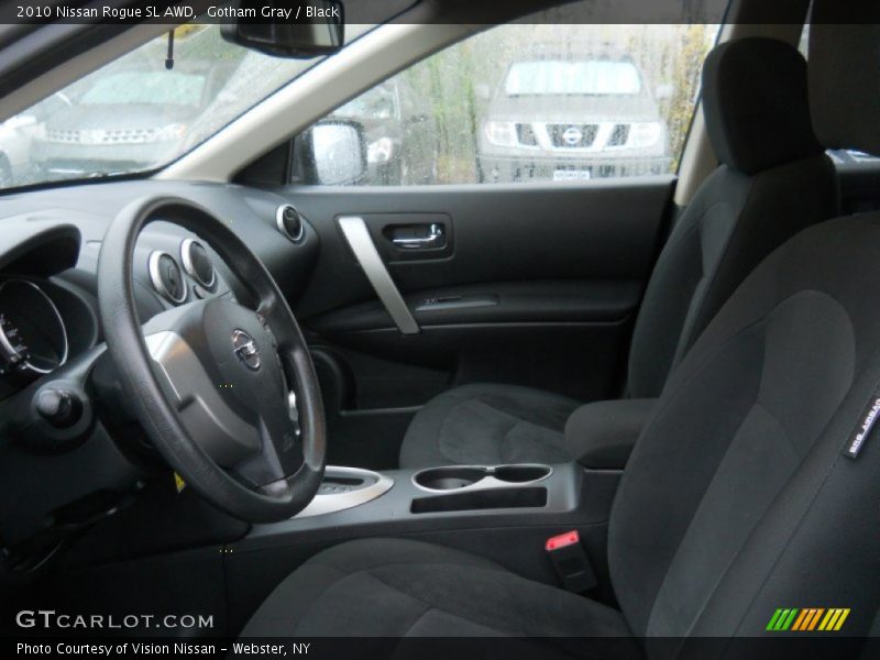 Gotham Gray / Black 2010 Nissan Rogue SL AWD