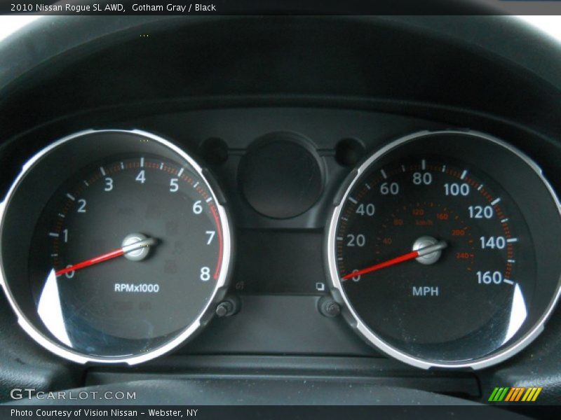 Gotham Gray / Black 2010 Nissan Rogue SL AWD