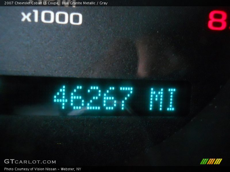 Blue Granite Metallic / Gray 2007 Chevrolet Cobalt LS Coupe