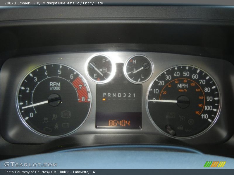 Midnight Blue Metallic / Ebony Black 2007 Hummer H3 X