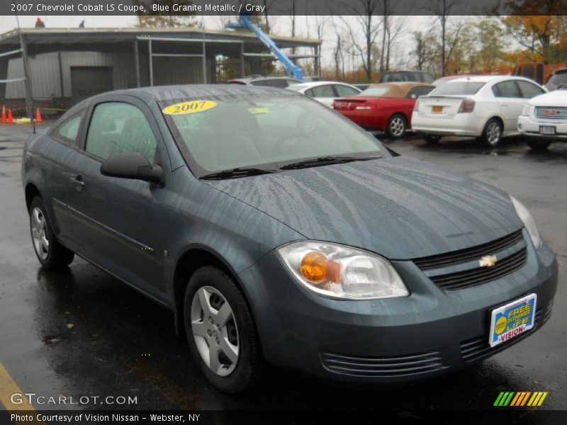 Blue Granite Metallic / Gray 2007 Chevrolet Cobalt LS Coupe