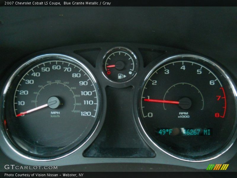Blue Granite Metallic / Gray 2007 Chevrolet Cobalt LS Coupe