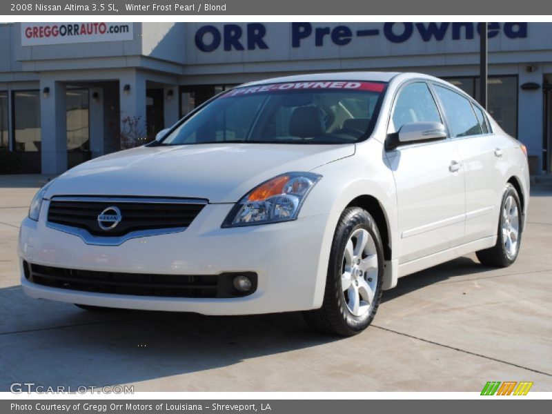 Winter Frost Pearl / Blond 2008 Nissan Altima 3.5 SL