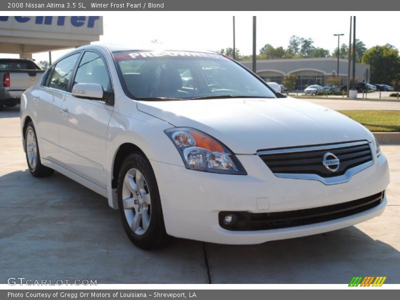 Winter Frost Pearl / Blond 2008 Nissan Altima 3.5 SL