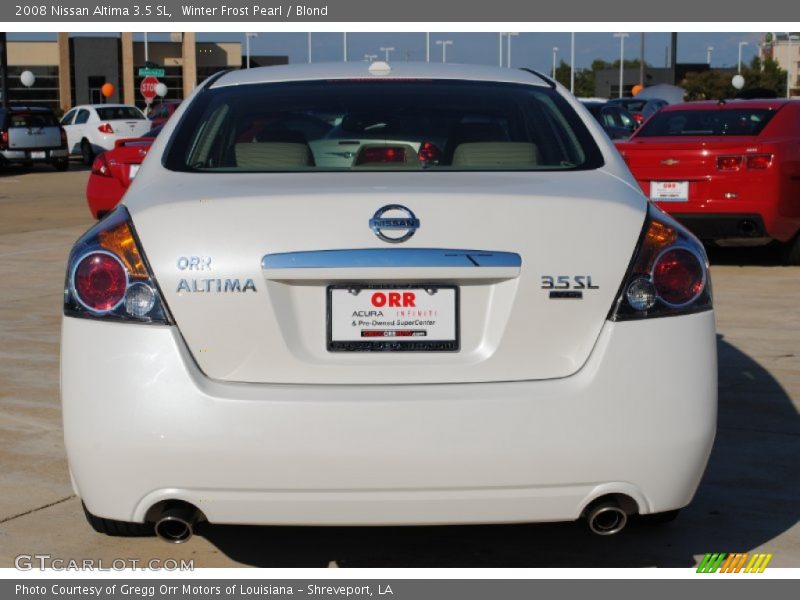 Winter Frost Pearl / Blond 2008 Nissan Altima 3.5 SL