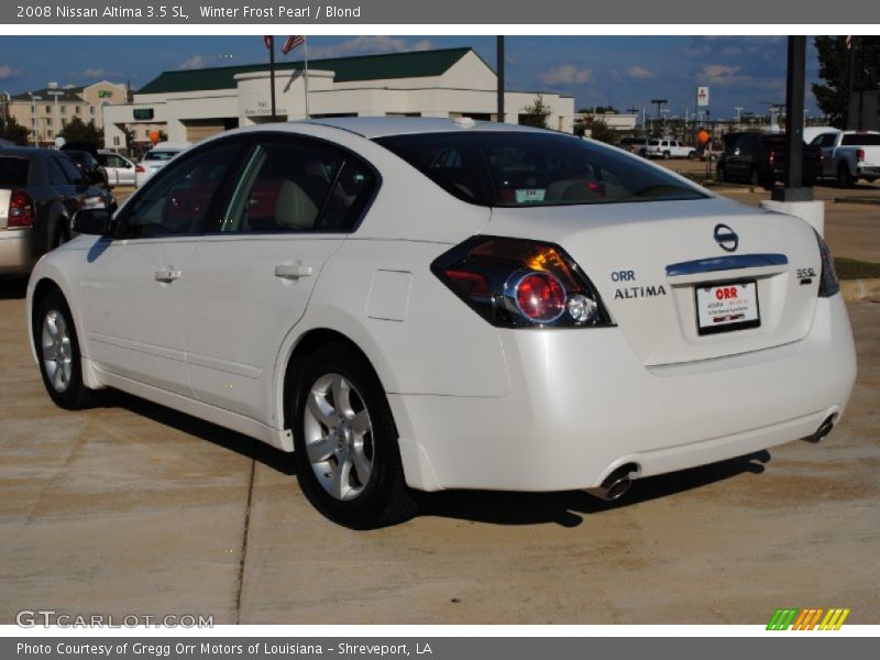 Winter Frost Pearl / Blond 2008 Nissan Altima 3.5 SL