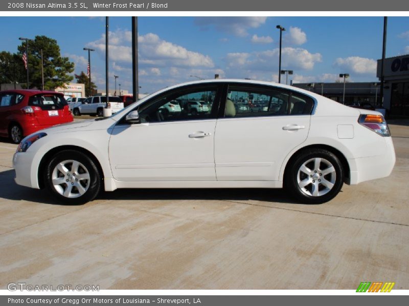 Winter Frost Pearl / Blond 2008 Nissan Altima 3.5 SL