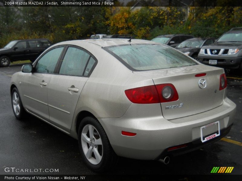 Shimmering Sand Mica / Beige 2004 Mazda MAZDA3 i Sedan