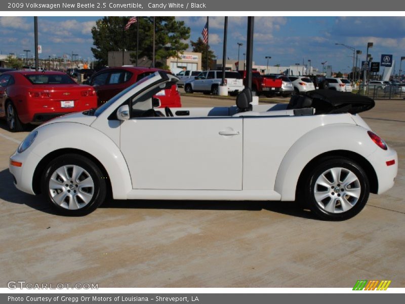 Candy White / Black 2009 Volkswagen New Beetle 2.5 Convertible